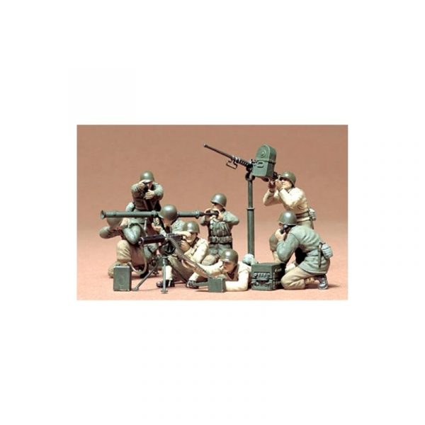 Produit - FIGURINES MILITAIRES U.S GUN & MORTIER TEAM SET