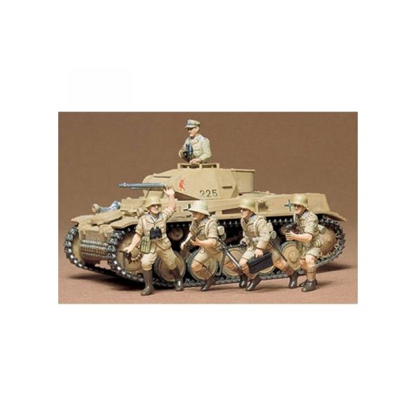 Produit - MAQUETTE MILITAIRE PANZER KAMPFWAGEN II 1_35 + 5 FIGURINES