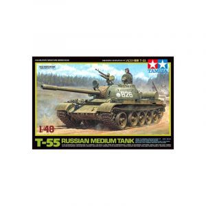 Produit Cminiature - Maquette Militaire Char Russe T-55 1_48 + 1 figurine