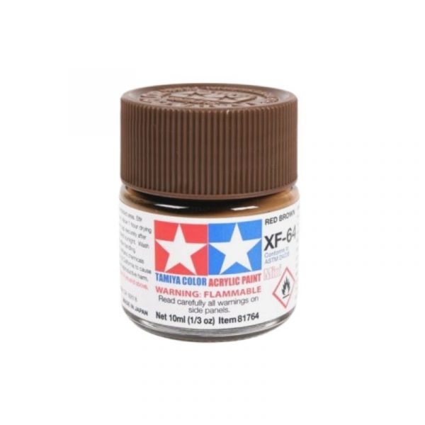 Pot de peinture PEINTURE TAMIYA ROUGE BRUN MAT XF-64