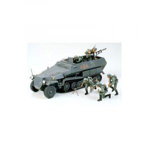 Produit - TAMIYA MAQUETTE MILITAIRE GERMAN HANOMAG Sdkfz251_1 + 5 figurines