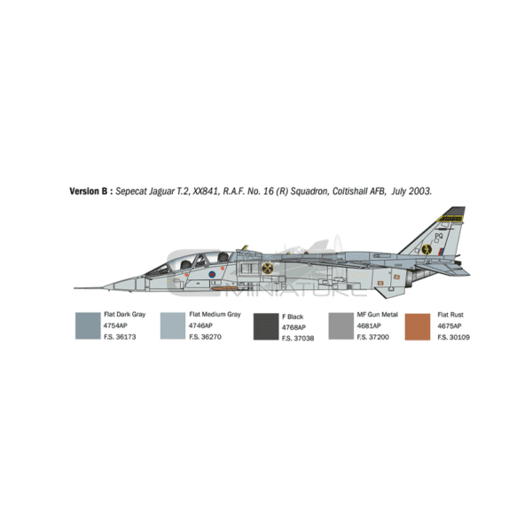 Maquette Avion Jaguar T.2 R.A.F.Trainer Italeri 1470