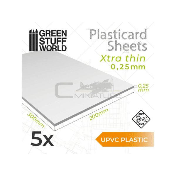 Plaque de plasticard UPVC X5