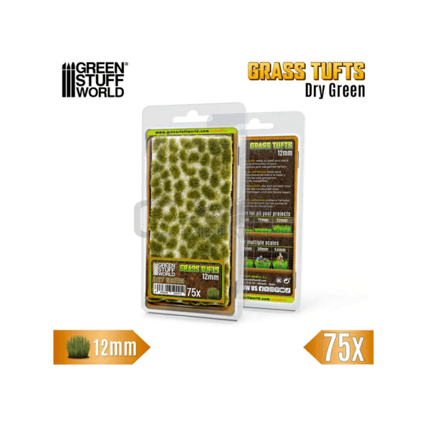 Touffes 12mm - Vert Sec